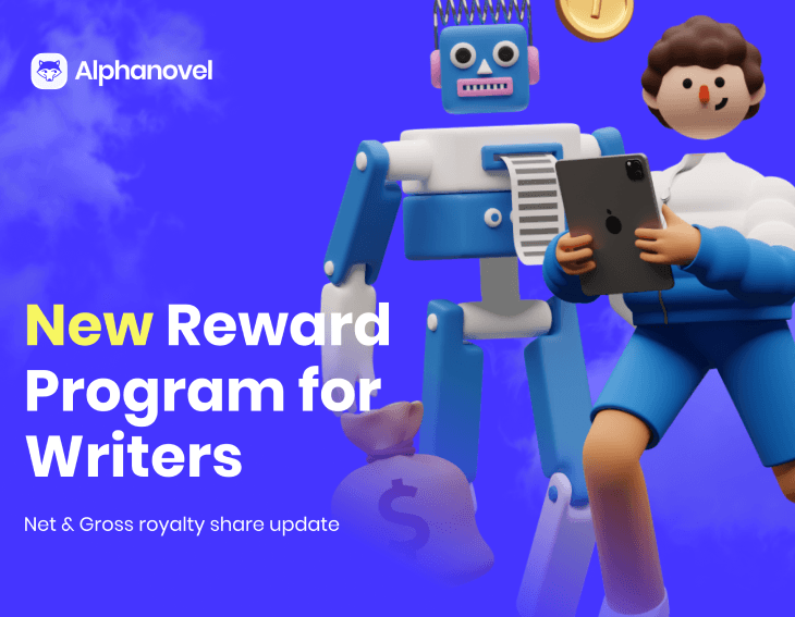 AlphaNovel launches new Reward Program for Writers
