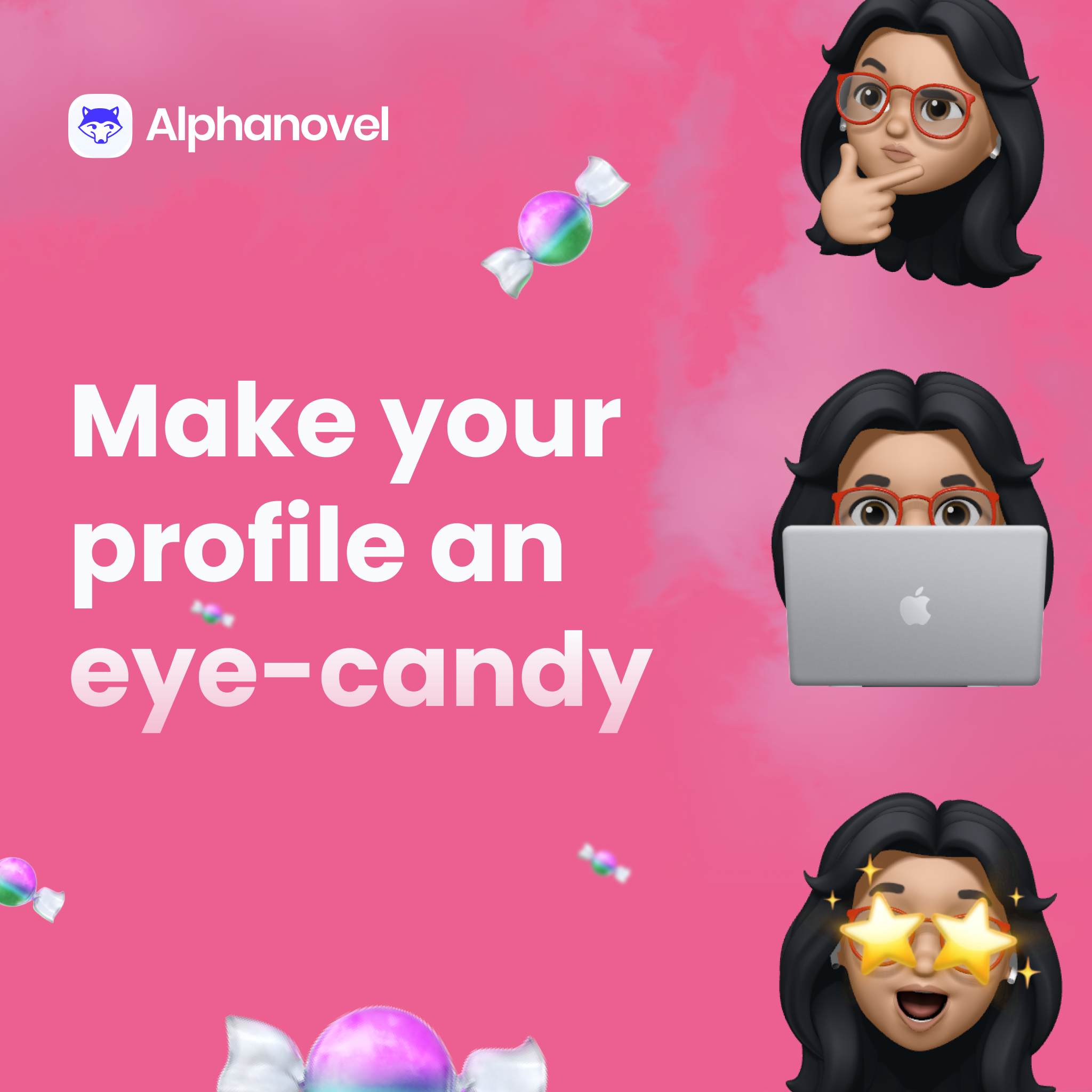 Make a catchy AlphaNovel writer’s profile